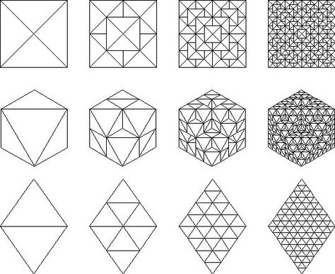 Simple Fractal Patterns | Architecture, Drawings and Fractal images on Pinterest How To Make Fractal Art, Drawing Fractals, Fractals Drawing, Fractals Pattern, Fractal Drawing, Fractal Design Pattern, Fractals In Nature, Fractal Geometry, Pattern Worksheet