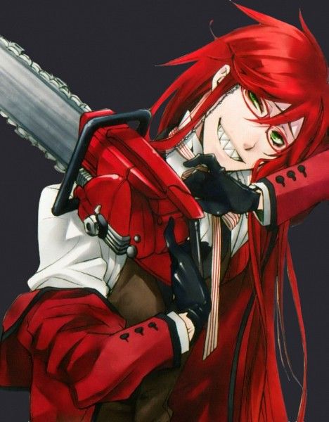 Anime, Kuroshitsuji, Grell Sutcliff, Yana Toboso, Official Art Grell Sutcliff, An Anime, Chainsaw, Anime Character, Red Hair, The Story, Red, Anime, Hair