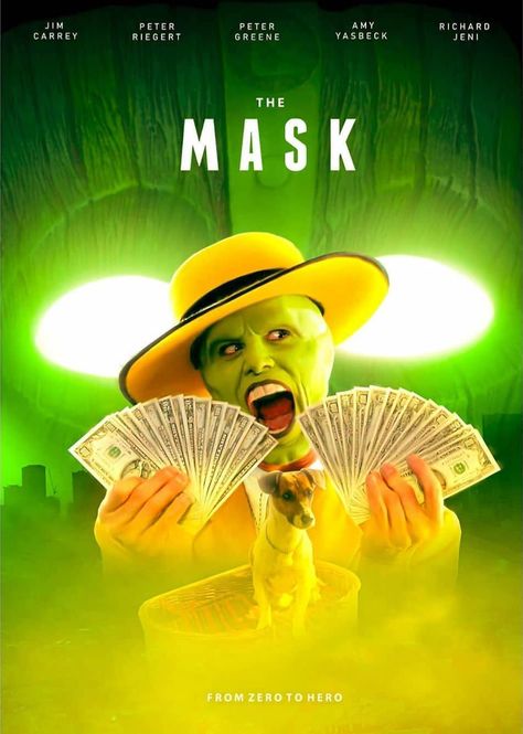 The Mask Poster, Moneyball Movie Poster, Mask Movie Poster, Scarface Movie Poster, The Mask 1994, Jim Carrey The Mask, O Maskara, Mask Film, Geek Movies