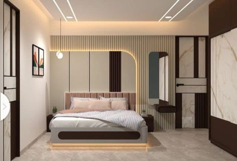 Bed Backside Design, Wall Bed Designs, Bedroom Interior Design Modern, Stylish Bedroom Design, Interior Ceiling Design, Bedroom Interior Design Luxury, Interior Design Your Home, Bedroom Door Design, Hotel Room Design