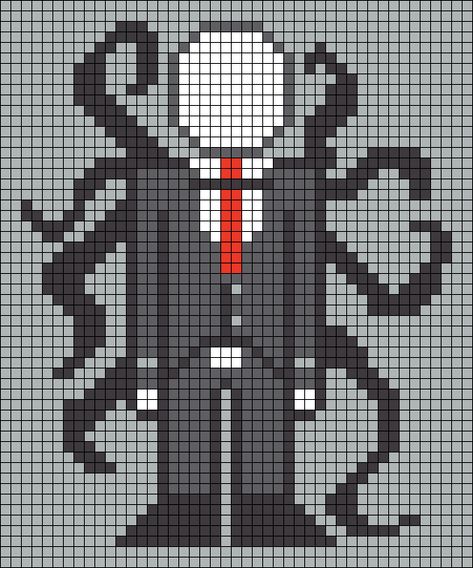 Plague Doctor Pixel Art Grid, Creepy Pixel Art Grid, Horror Alpha Pattern, Horror Pixel Art Grid, Pixel Art Creepy, Scary Pixel Art, Horror Pixel Art, Pixel Art Horror, Pixel Art Halloween