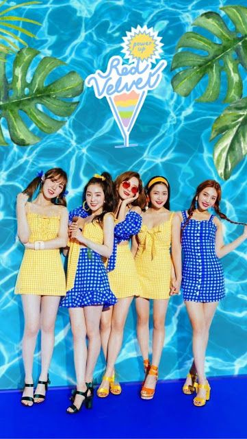 Red Velvet Red Summer, Power Up Red Velvet, Red Velvet Group, Red Velvet Summer Magic, Red Velvet Summer, Red Velvet Wallpaper, Red Velvet Kpop, Summer Magic, Red Velvet Cheesecake