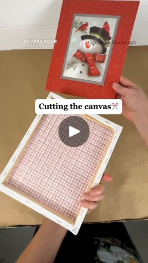 344K views · 2.6K reactions | [clip] How to cut a "busted canvas" ✂🎨 You can also use a precision knife if you have one! #howto #craft #diyideas #easycrafts #artsandcrafts | Emily Seilhamer Art | Emily Seilhamer Art · Original audio How To Do Busted Canvas Crafts, Cut Canvas Art, Halloween Busted Canvas, How To Make A Busted Canvas, Busted Canvas Diy, Busted Canvas Crafts Diy, Busted Canvas Crafts, Frame Art Ideas, Cut Out Canvas