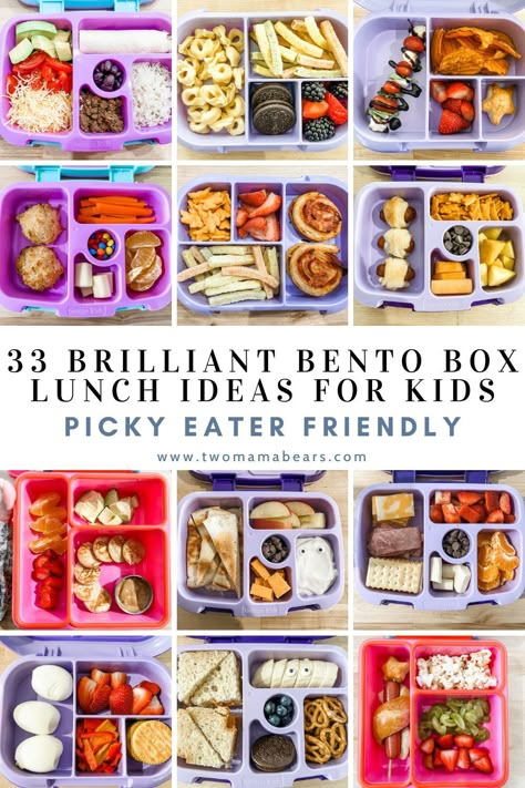 62 Bento Box Lunch Ideas for Kids (Easy & Healthy) Bentgo Box, Daycare Lunch Ideas, Bento Box Lunch Ideas, Box Lunch Ideas, Easy Lunches For Kids, Kids Lunch Box Meals, Kindergarten Lunch, Kids Packed Lunch, Preschool Lunch