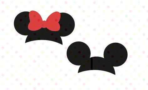 Minnie Ears Svg, Disney Cricut, Pig Tattoo, Tiny Tats, Disney Room, Mouse Silhouette, Mickey Mouse And Minnie Mouse, Disney Silhouette, Grandmas Mothers Day Gifts