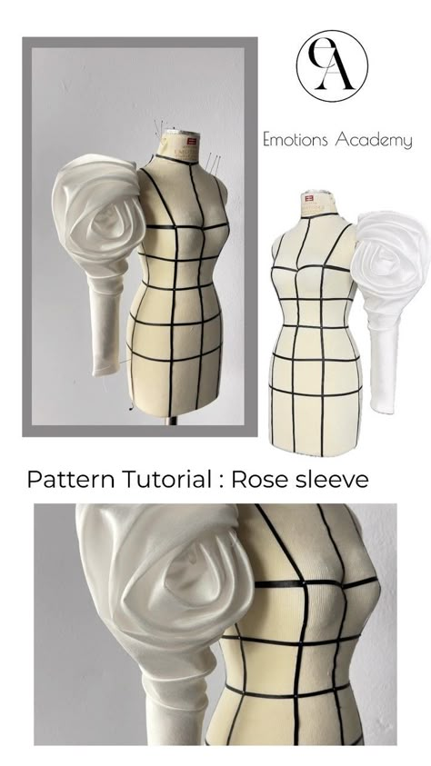 Flat Pattern technique learning process Model.28 📌COMING SOON FOR ONLINE COURSE . 🚫Do not take clip with out giving a credit and… | Instagram Fashion Major, Instagram Pattern, Big Sleeves, Flat Pattern, Corset Pattern, Sleeves Ideas, Couture Sewing Techniques, Sewing Stitches, Diy Sewing Pattern