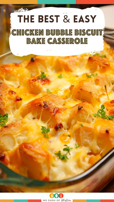 Loaded Chicken And Biscuit Casserole, Easy Chicken Bubble Bake, Savory Chicken With Buttery Biscuits Casserole, Casseroles Using Biscuits, Bubble Biscuit Chicken Casserole, Loaded Chicken And Biscuit Bake, Chicken Broccoli Bubble Up Bake, Chicken Broccoli Biscuit Bake, Dump And Bake Chicken And Biscuits