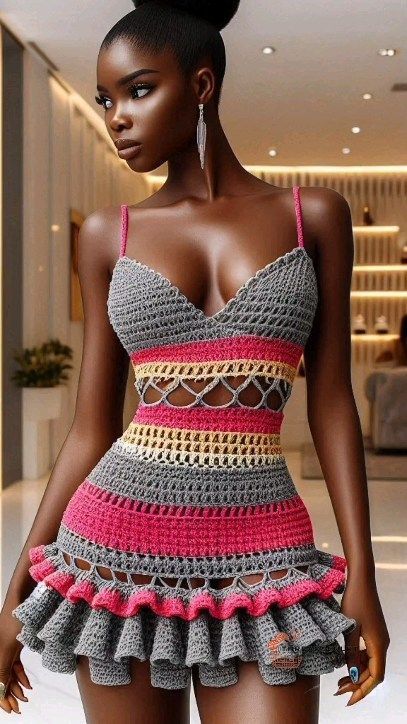 CROCHET PATTERNS AND INSPIRATION | TGIF, yay!😀😍. Stepping into the weekend with style♥️♥️ #crochetcouture #handmadefashion #crochetdress #crochepattern #crochetpatterndress… | Instagram Crochet Ideas Clothes, Crochet Dress Pattern Free, Crochet Skirt Pattern, Mode Crochet, Dress Patterns Free, Crochet Clothing And Accessories, Clothing Patterns Free, Crochet Fashion Patterns, Crochet Dress Pattern