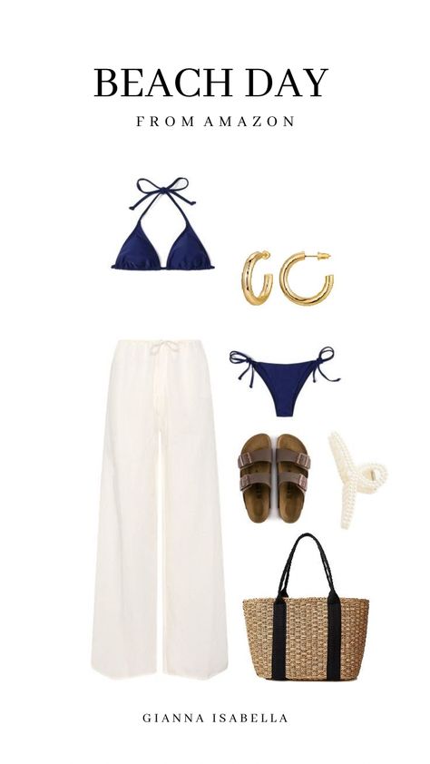 Shop recommended products from Gianna Isabella on www.amazon.com. Learn more about Gianna Isabella's favorite products. Amazon Vacation Outfits 2024, Beach Outfit 2024, Summer Outfits Beach Vacation, Ibiza Holiday, Linen Beach Pants, Canada Vacation, Greece Outfit, Beachy Chic, Linen Pants Outfit