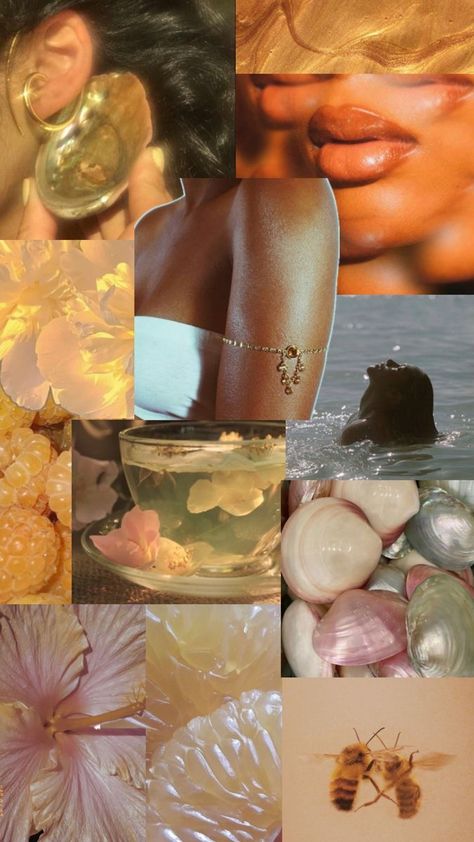 Gold Summer Aesthetic, Mermaid Mood Board, Mermaid Collage, Angela Clayton, Mood Board Aesthetic, Board Aesthetic, Style Moodboard, Mermaid Aesthetic, Long Island New York