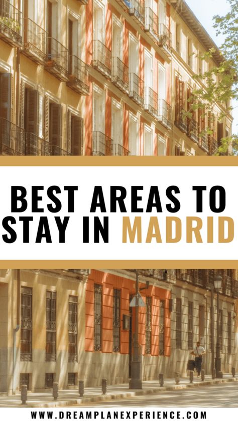 Best Neighbourhoods To Stay In Madrid Spain - Dream Plan Experience Madrid Visit, Where To Stay In Madrid, Salamanca Madrid, Madrid Spain Travel, Spain Hotels, Madrid Travel, Spanish Culture, Architecture Landmark, Barcelona Travel