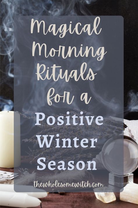 January Rituals, Witchy Morning Routine, January Traditions, Witchcraft Yule, Winter Spells, Winter Witchcraft, Monthly Rituals, Witchy Morning, Morning Ritual Ideas