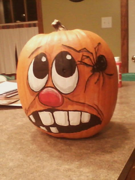 Amazing Painting Ideas, Creative Pumpkin Painting Ideas, Painting Ideas Pumpkin, Halloween Pumpkin Crafts, Creative Pumpkin Painting, Creative Pumpkin Decorating, Halloween Gourds, Halloween Pumpkin Carving Stencils, Hand Painted Pumpkin