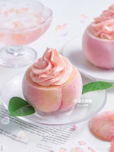 Peach Dessert, Peach Desserts, Cute Baking, Japanese Dessert, Kawaii Food, Cute Desserts, Dessert Drinks, Cafe Food, Beautiful Food