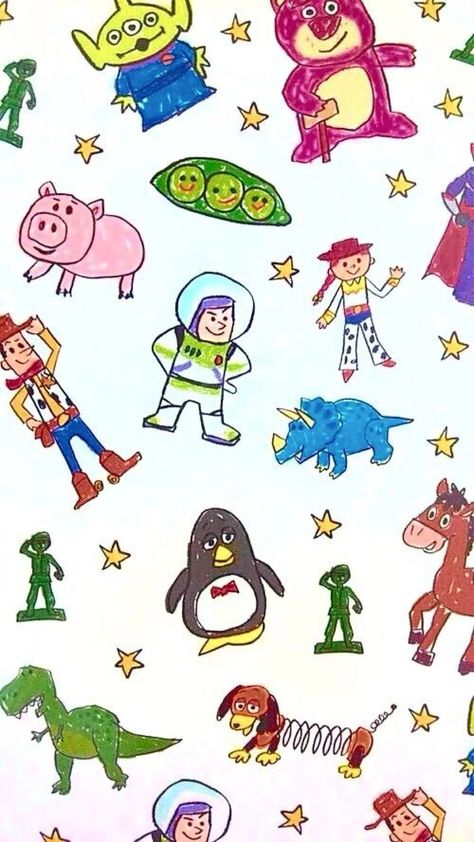 Andy Drawings Toy Story, Toy Story Phone Wallpaper, Disney Hollywood Studios Wallpaper, Kids Mode Wallpaper, Buzz Lightyear Background, Toy Story Aesthetic Wallpaper, Hollywood Studios Wallpaper, Kids Wallpaper Iphone, Toy Story Aesthetic