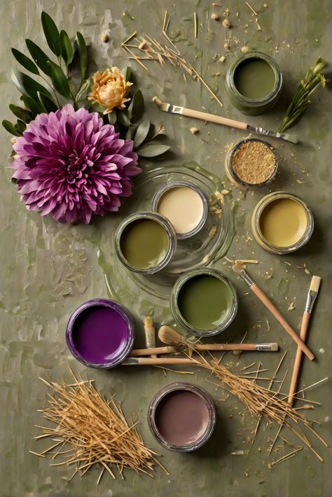 Discover the top 5 Sherwin-Williams color palettes featuring Olive Green and Plum, perfect for transforming your room into a luxurious and inviting space.
#ad  


#kitchen
#wallpaint2024
 #color2024
 #DIYpainting
 ##DIYhomedecor
 #Fixhome Olive Green Purple Color Scheme, Olive Green And Purple Color Palette, Olive Green Palette Colour Schemes, Colors With Olive Green, Olive Green Bedroom Decor, Color Palette Olive Green, Olive Green Color Scheme, Green Living Room Inspiration, Plum Color Palettes