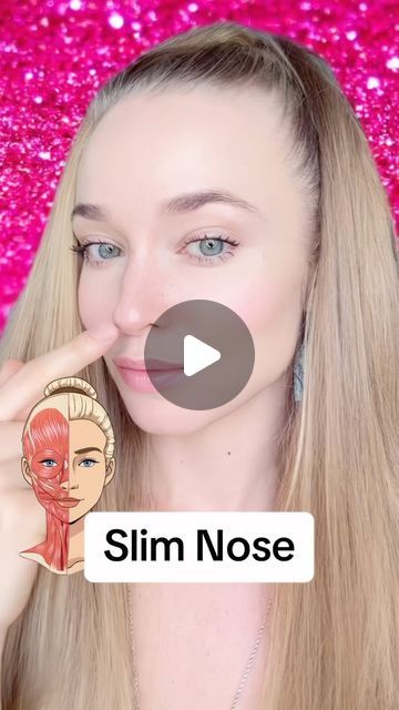 How To Make Nostrils Smaller, How To Make Nose Slim, How To Make Nose Smaller, Slim Nose Exercise, Make Nose Smaller, Slim Nose, Everyday Exercise, Nose Tip, Face Transformation