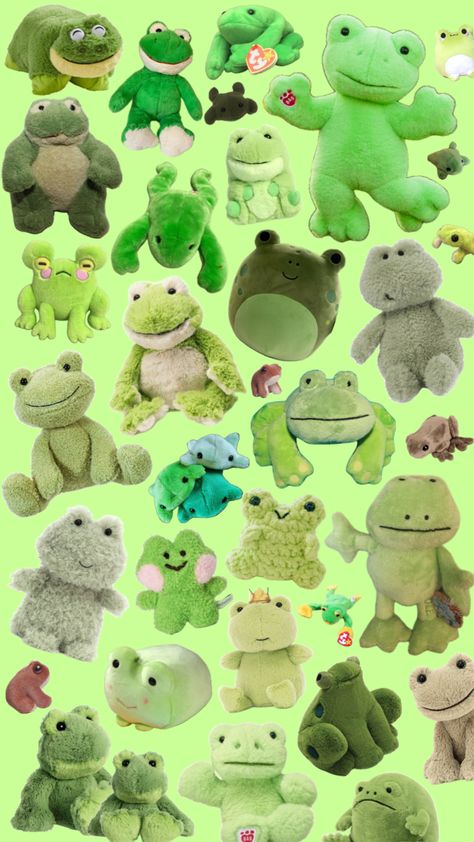 Frog Plushie, Wallpaper Soft, Frogs, Green, Animals