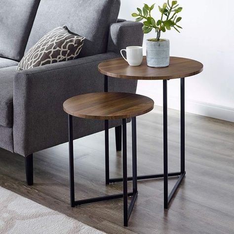 Large Ottoman Coffee Table, Formal Living Room Decor, Centre Table Design, Nesting Side Tables, Storage Ottoman Coffee Table, Panel Ideas, Small Accent Tables, Nesting End Tables, Unique Furniture Design