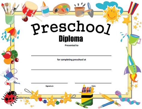 Free Printable Preschool Diploma Kindergarten Graduation Certificate, Kindergarten Certificates, Preschool Certificates, Kindergarten Diploma, Preschool Diploma, Graduation Certificate Template, Graduation Certificate, Graduation Diploma, Free Certificate Templates