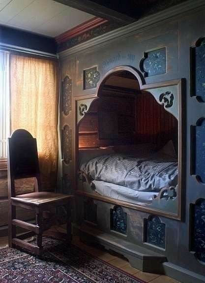 Alcove Bed, Bed Nook, Built In Bed, Box Bed, Bunk Bed, My New Room, Dream Room, 인테리어 디자인, House Inspiration