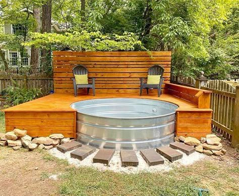 Stock Tank Hot Tub, Stock Tank Swimming Pool, Stock Pools, Stock Tank Pool Diy, Pool Diy, Diy Hot Tub, Pool Kits, Stock Tank Pool, Tank Pool