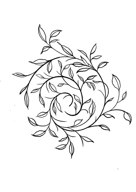 Knee Tattoo Stencils For Women, Nature Outline Tattoo, Botanical Tattoo Flash Sheet, Leafy Vines Drawing, Tattoo Stencil Outline Thigh, Fern Outline Tattoo, Small Lineart Tattoo, Feminine Elbow Tattoo, Flower Of Life Drawing