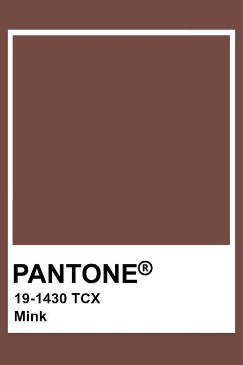 Pantone Mink Brunette Color Palette, Brown Pantone, Pantone Tcx, Pantone Colours, Pantone Swatches, Pantone Palette, Pantone Colour Palettes, Rum Raisin, Cinnamon Color