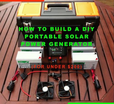 How To Build A DIY Portable Solar Power Generator (For Under $200) Have you ever gone on a camping trip with non preppers? This project was born from a camping with my better half and a group of friends. These friends are not of our prepper mindset and as such Camping Trip With Friends, Solar Power Generator, Solar Roof Tiles, Portable Solar Power, Trip With Friends, Solar Power Diy, Solar Energy Panels, Solar Roof, Best Solar Panels