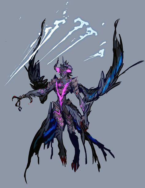 Devil Trigger Oc, Vergil Devil Trigger, Dmc V, Devil Trigger, Devil May Cry 5, Fantasy Beasts, 다크 판타지, Monster Concept Art, Demon Art