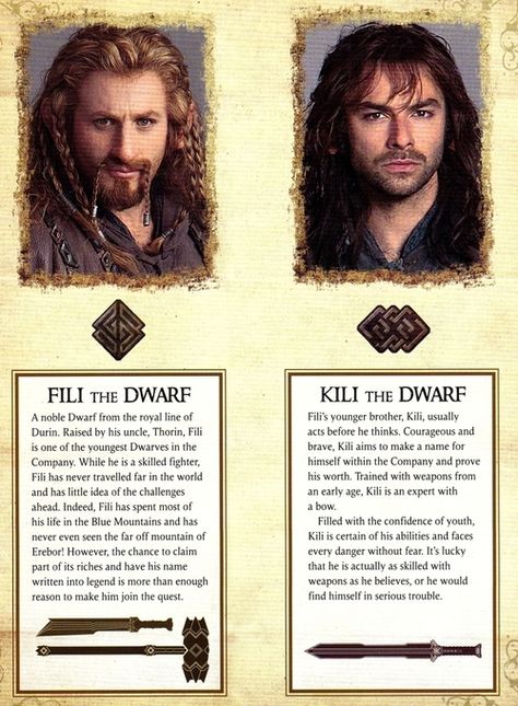 Fili and Kili, The Hobbit. I so called that these two would soon be swarmed with fan girls. I however, am fangirling Dwalin's arms, and Balin's beard...and Bofur...and Nori....and Bomber, Dori, Ori, Bifur, Oin, and Gloin....so yeah, take that silly fan girls.... Kili Hobbit, Fili And Kili, The Hobbit Movies, Desolation Of Smaug, Thorin Oakenshield, An Unexpected Journey, The Shire, Aidan Turner, Thranduil