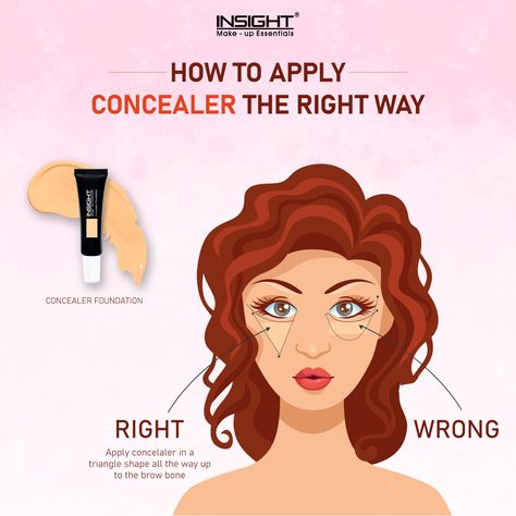 How To Pick The Right Concealer Shades, Begginer Makeup, Makeup Placement, Makeup Quote, Concealer Tricks, Apply Concealer, Makeup Hacks Videos, Makeup Life Hacks, Makeup Order