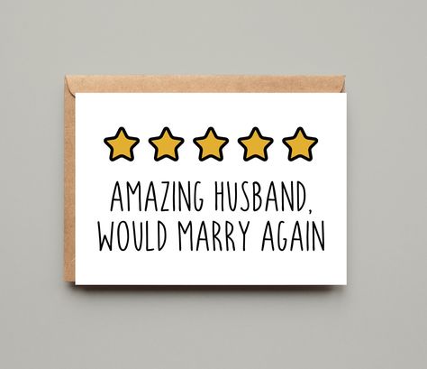 Excited to share this item from my #etsy shop: Husband Anniversary Card, Husband Card, Anniversary Card For Husband, Gifts for Him, Gifts for Men, Funny Anniversary Card, Funny Cards #anniversary #forhusband #anniversarycard #funnycards #funny #anniversarygifts #giftsformen Husband Anniversary Card, Anniversary Card For Husband, Anniversary Cards For Boyfriend, Boyfriend Card, Card Boyfriend, Cards Anniversary, Anniversary Cards For Wife, Punny Cards, Boyfriend Anniversary