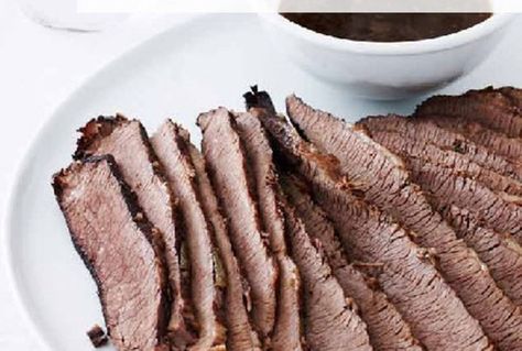 Pomegranate Braised Brisket Brisket Dishes, Brisket Seasoning, Braised Brisket, Beef Brisket Recipes, Potted Beef, Brisket Recipes, Passover Recipes, Pomegranate Juice, Slow Cooker Beef