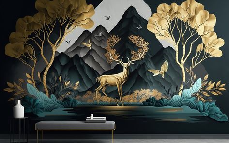 3d Abstraction Modern Interior Mural Wall Art Decor Wallpaper Suitable For Living Room#pikbest#Backgrounds#Others 3d Wall Murals Living Rooms, Interior Mural Wall, 3d Wallpaper Designs For Walls, Wallpaper House Design, Designs For Living Room, 3d Wallpaper For Room, 3d Wallpaper Design, Mural Art Design, Interior Murals