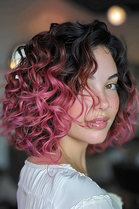 Boho Bob Box Braids, Braid Designs For Men, Jumbo Boho Knotless Braids, Box Braids Jumbo, Curly Pink Hair, Bob Box Braids, Boho Bob, Pink Hair Streaks, Best Curly Hairstyles