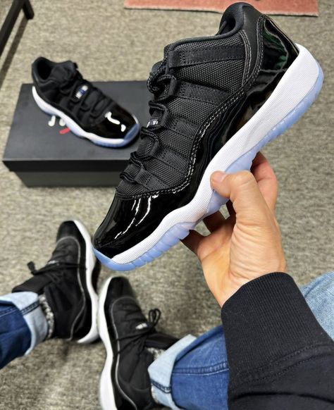 Jordan 11 Space Jam, Air Jordan Low, Jordan Low, Air Jordan 11 Low, Jordan 11 Low, Jordan Model, Purple Accents, Space Jam, Urban Street Style