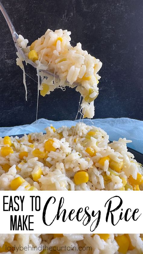 Cheesy Fried Rice, Stove Top Rice Recipes, Cheese Rice Recipe, Cheap Rice Meals, Cheesy Rice Side Dish, Creamy Rice Recipes, Hot Rice Recipe, Easy Cheesy Rice, Simple Rice Recipes