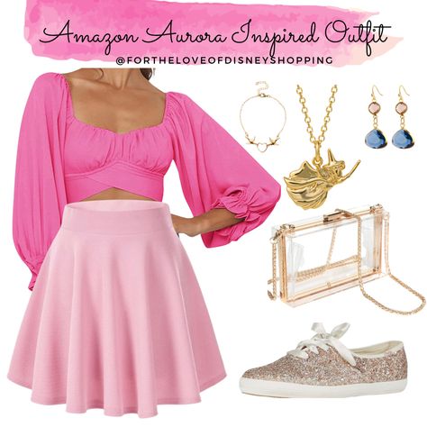 Disney Bounding Aurora, Aurora Bounding, Disney Bound Aurora, Sleeping Beauty Inspired Outfits, Sleeping Beauty Outfit Ideas, Aurora Outfit Ideas, Aurora Inspired Outfits, Sleeping Beauty Disneybound, Sleeping Beauty Outfit