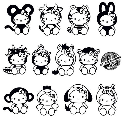 Hello Kitty Flash Tattoo, Drawing Hello Kitty, Tatuaje Hello Kitty, Girly Skull, Hello Kitty Tattoo, Kitty Tattoos, Kitty Tattoo, Svg Art, Hello Kitty Tattoos