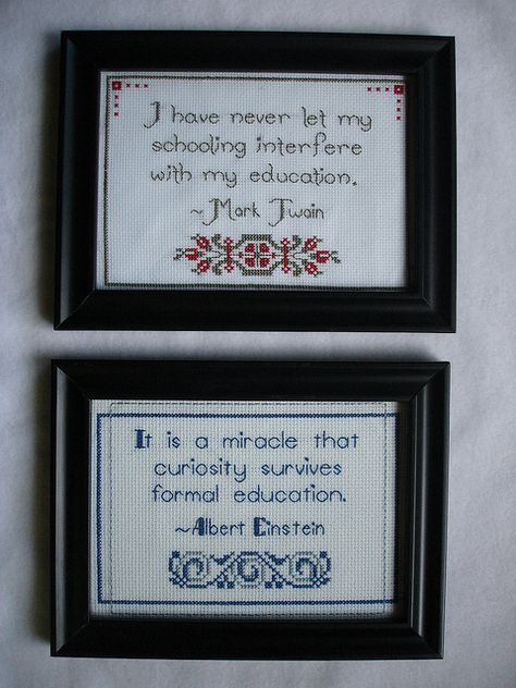 Educational... Historic Quotes, Snarky Embroidery, Geeky Cross Stitch Patterns, Educational Quotes, Cross Stitch Quotes, Subversive Cross Stitch, Cross Stitch Books, Stitch Book, Cross Stitch Funny