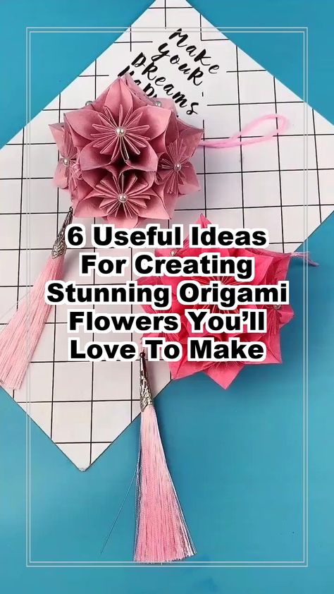 Discover the art of paper folding with our guide on creating stunning origami flowers! In "6 Useful Ideas For Creating Stunning Origami Flowers You’ll Love To Make," you'll find easy-to-follow tutorials that inspire creativity and enhance your decor. Perfect for beginners and experienced crafters alike, these origami flower designs will brighten your space and make thoughtful gifts. Unleash your inner artist today! Origami Figures, Impress Yourself, Beautiful Origami, Origami Models, Cute Origami, Cute Figures, Useful Ideas, Origami Flowers, Paper Folding