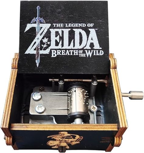 Amazon.com: Bolunlun Legend of Zelda Merchandise, Wooden Hand-cranked Music Box, Mini Antique Vintage Craft Laser Engraving Home décor Christmas, Wedding, Valentine's Day, Birthday Gifts : Home & Kitchen Legend Of Zelda Decor, Zelda Decor, Legend Of Zelda Merchandise, Zelda Merchandise, Zelda Gifts, Musical Box, Family Gift Ideas, Classic Music, Bedroom Desk