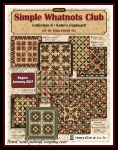 Simple Whatnots Club - Collection 6 by Kim Diehl for Henry Glass & Co., Inc. Simple Whatnots, Kim Diehl Quilts, Fuquay Varina Nc, Jo Morton, Kim Diehl, Primitive Quilts, Sampler Quilts, Miniature Quilts, Doll Quilt