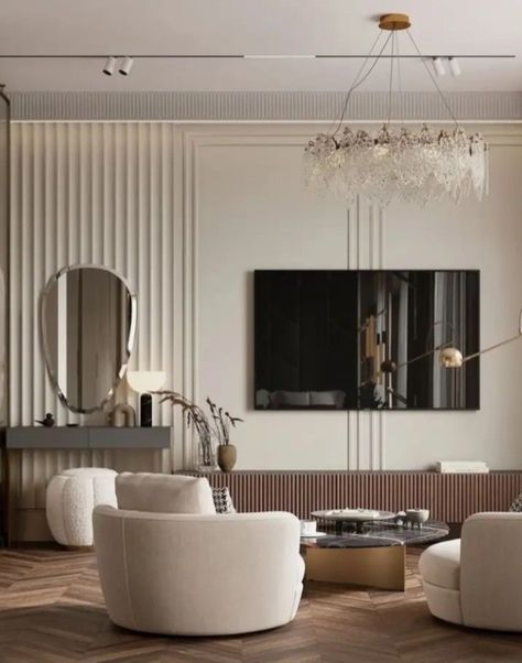 Classic Tv Wall Design, Classic Tv Wall, Open Living Room Design, Modern House Interior, Classic Living Room, Tv Wall Design, Decor Home Living Room, Living Room Tv, Luxury Living Room