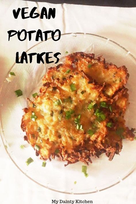 Vegan Latkes, Clean Appetizers, Vegan Potato Pancakes, Pancakes Sans Gluten, Potato Appetizers, Monte Cristo Sandwich, Recipes Vegetables, Potato Latkes, Potato Fritters