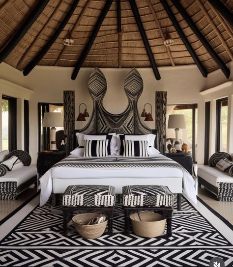 Afro Boho Bedroom, Congolese Art, African Decor Bedroom, African Bedroom, African Room, Good Interior Design, African Interior Design, African House, African Inspired Decor