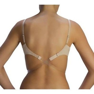 How To Wear A Bra Under Any Outfit — These 12 Weird (But Genius) Styles Got It Covered Bras For Backless Dresses, Low Back Bra, Clear Strap Bra, Clear Bra, Bra Hacks, Backless Bra, Bra Strap, Nude Bra, Dress Bra