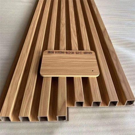 Pvc Wall Panels Designs, Wall Cladding Interior, Wpc Wall Panel, Wooden Front Door Design, Wall Panel Design, Pvc Wall Panels, Wooden Wall Panels, Wood Plastic Composite, Wood Cladding