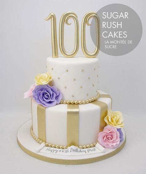 100 Years Birthday Cake, Cakes For 100th Birthday, 100th Birthday Cake Woman, 100 Year Old Birthday Cake, 100 Birthday Cake Ideas, 100 Birthday Party Ideas Decoration, 100th Birthday Cake Ideas, 100 Birthday Cake, 90 Birthday Cake